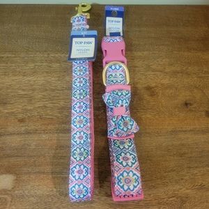 Top paw. 6 foot leash Xl collar 20-28 inches. Both brand new